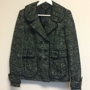 Anne Klein black & white skirt suit size 6